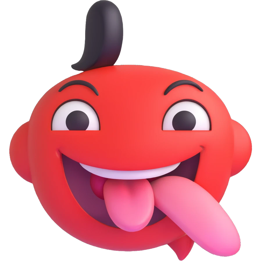 a winking face with tongue out emoji