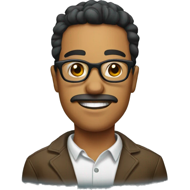 Mexican with glasses emoji