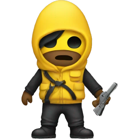 Yellow Robber Emoji emoji