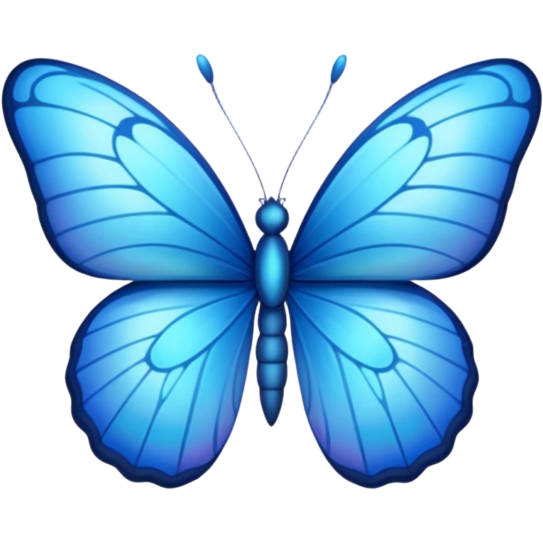 blue butterfly  emoji