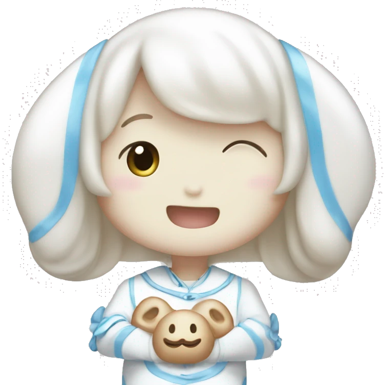 CINNAMOROLL RIENDOSE MUCHO emoji