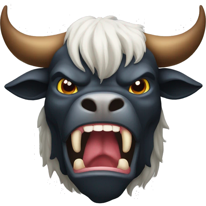evil bull emoji