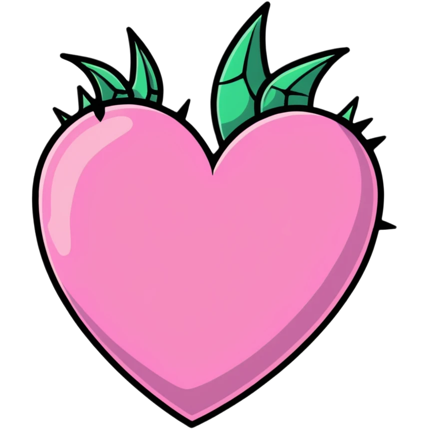 pink heart with thorns emoji