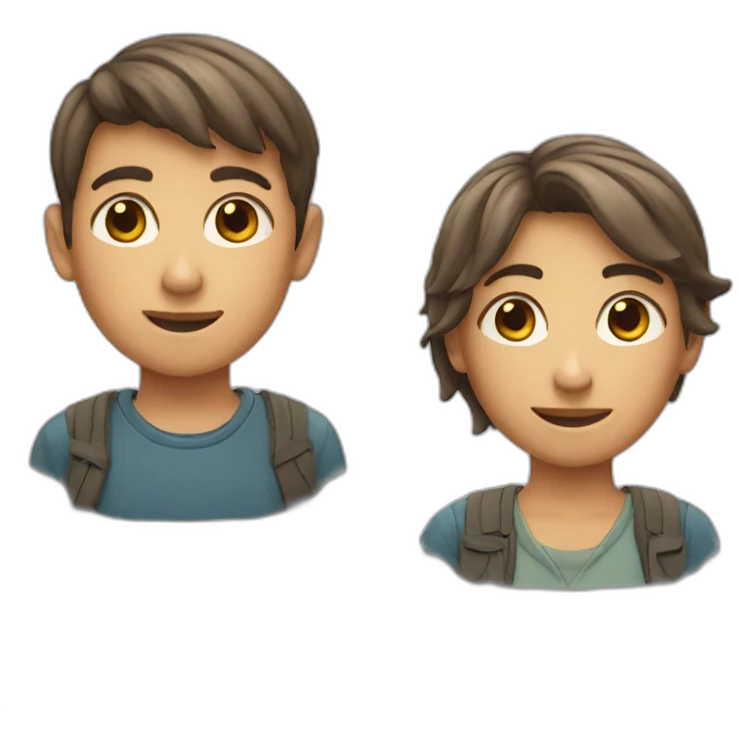 Boy to girl emoji