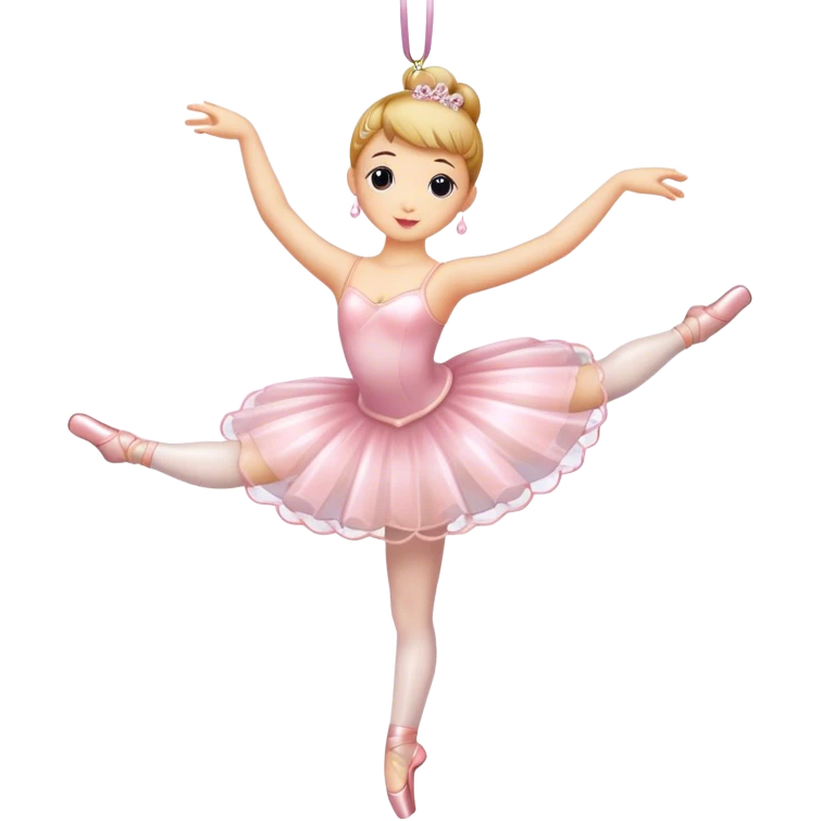 ballerina glass ornament emoji