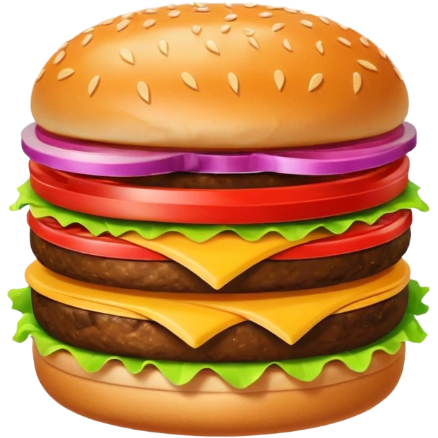 hamburger 2d art style icon emoji