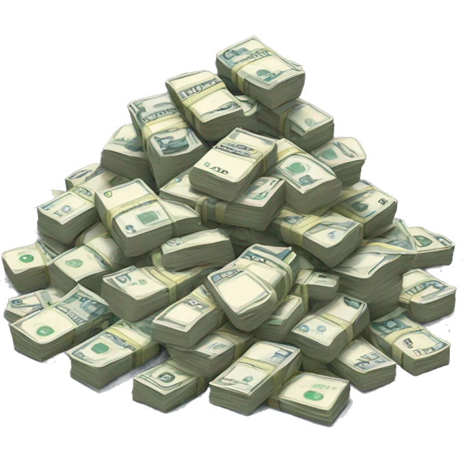 Pile of British pounds  emoji