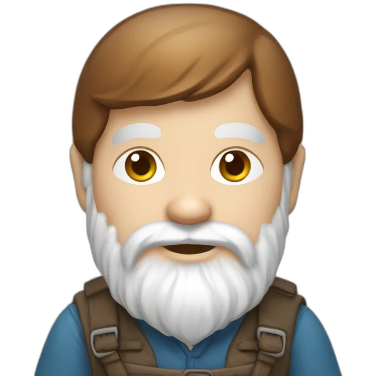 garden gnome with brown hair emoji