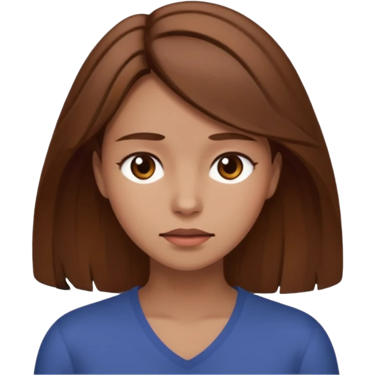 woman surprisingly sensitive and loyal. Still chaotic, but you see how deeply they care under that bold exterior. brown hair emoji