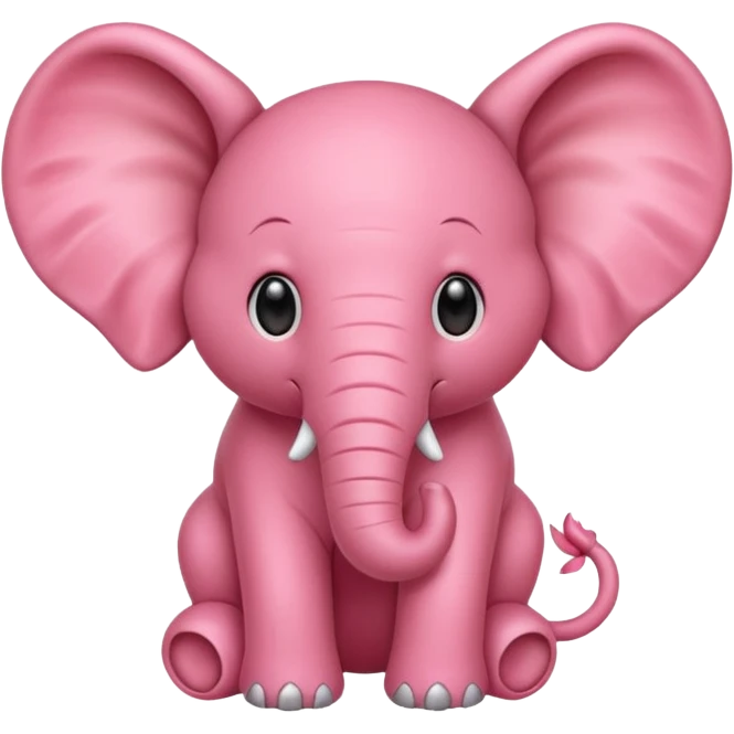 Strawberry elephant emoji