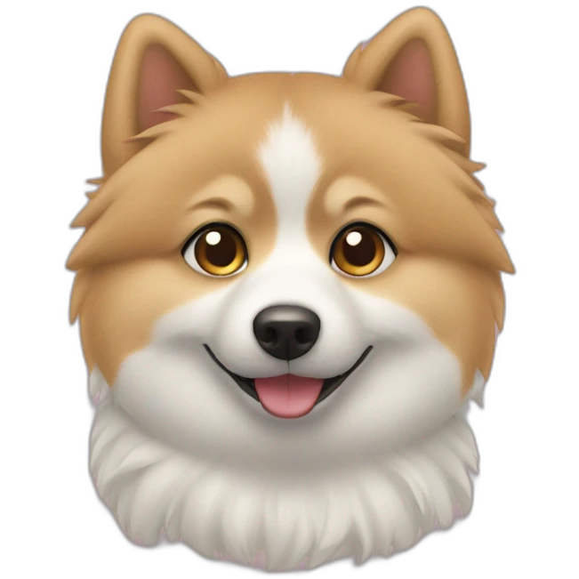 Spitz japonais emoji