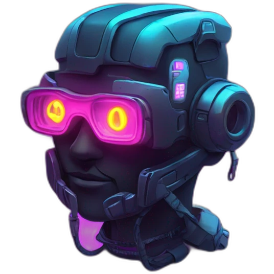 Keys in a cyberpunk environment with neon lighting. emoji