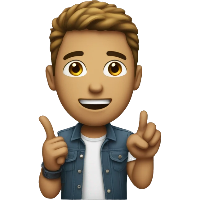 Guy asking someone to be his girlfriend emoji