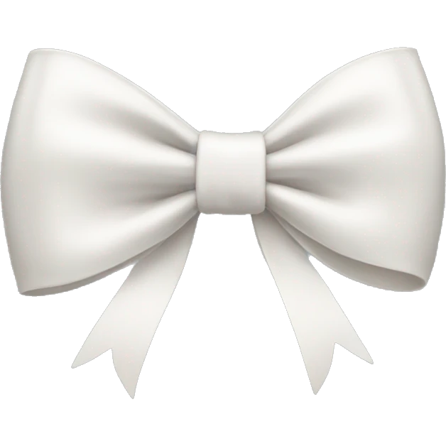 Whiteish bow emoji