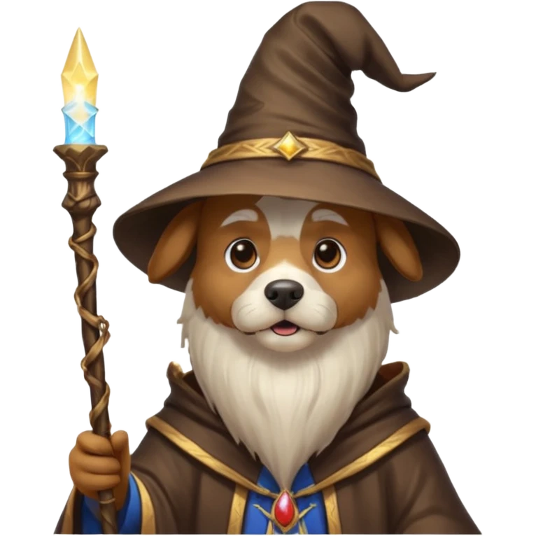 Dog wizard emoji