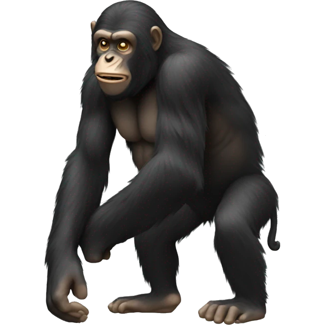 Ape pulling its hair emoji