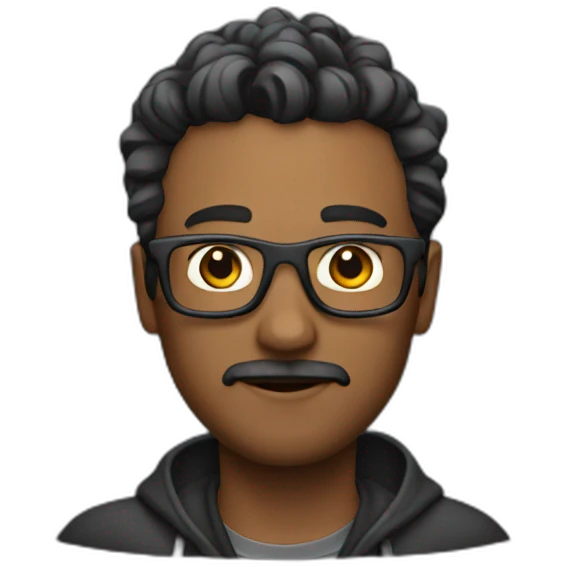A guy who is an editor and cool emoji
