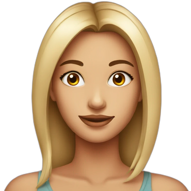 Beautifull girl face emoji