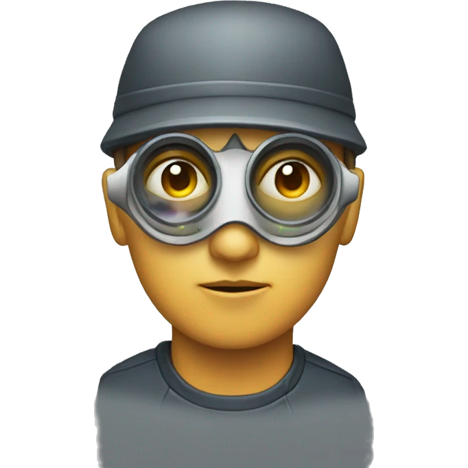 Person with radar for eyes emoji