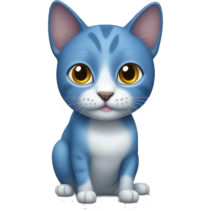 Bleu cat emoji