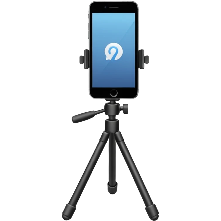 Phone tripod emoji