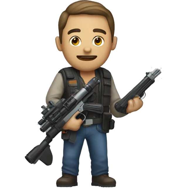 Man with blaster emoji