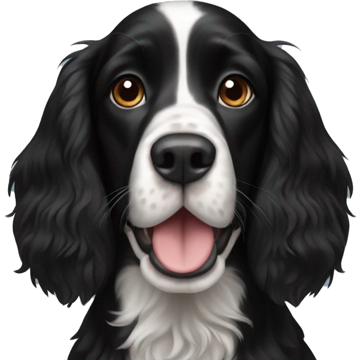 black springer spaniel emoji