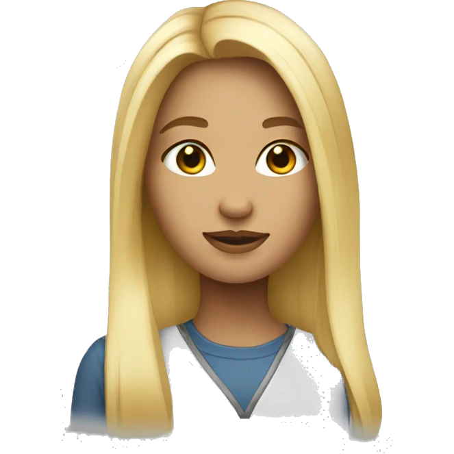 a blonde balagyge girl emoji
