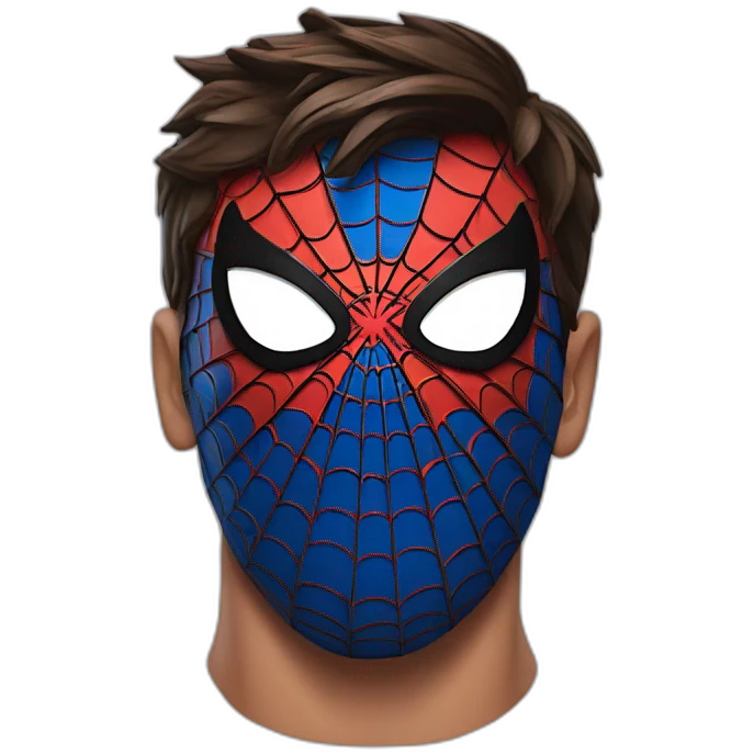 Spider-Man face mask emoji