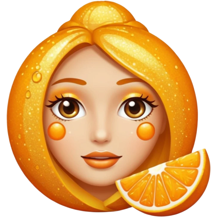 vitamin c glitter skincare emoji