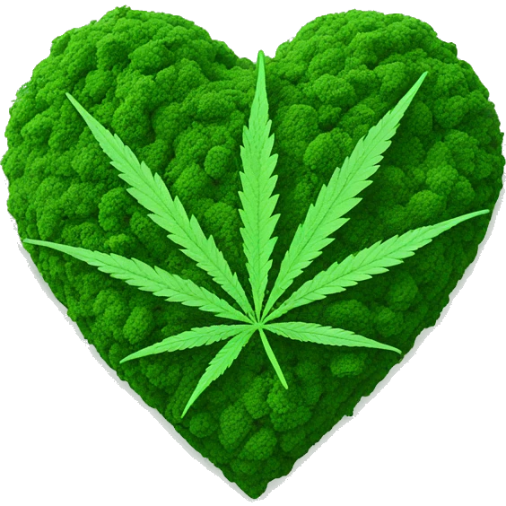 Marijuana heart emoji
