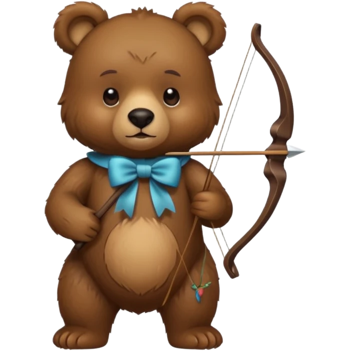Bear with Bow emoji