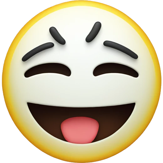 Smiley face in pain emoji