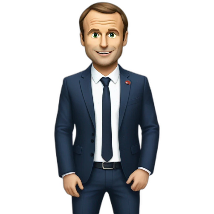 Macron sur un chatmacron sur un chat emoji