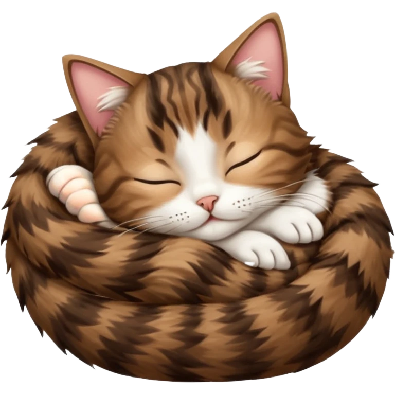 dark brown tabby and white cat sleeping in funny positions upside down emoji