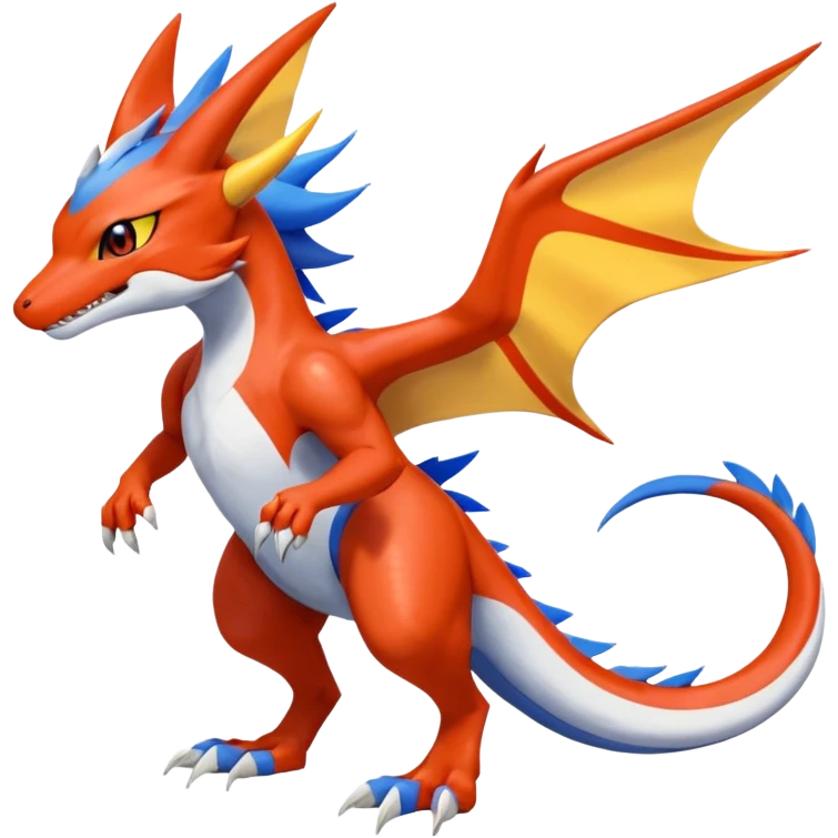 Gabite-Veemon-Nargacuga-Koraidon-Digimon-Latias-Peppercat-Pokémon-Flamedramon-fusion-animal-hybrid-creature, Full body  emoji