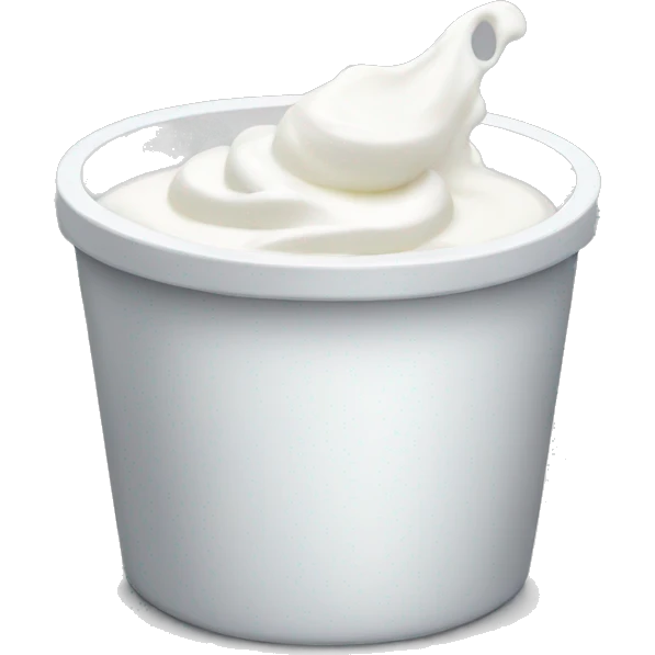 a tub of yogurt emoji
