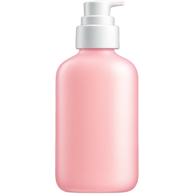 Oil bottle for skincare, pastel pink emoji