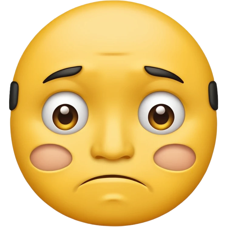 A frown face emoji with a triple chin  emoji