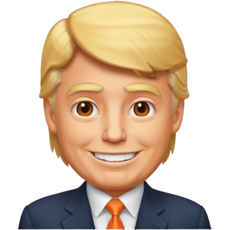 A Telegram emoji style of trump emoji