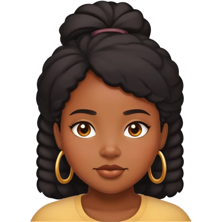 Thick black girl emoji