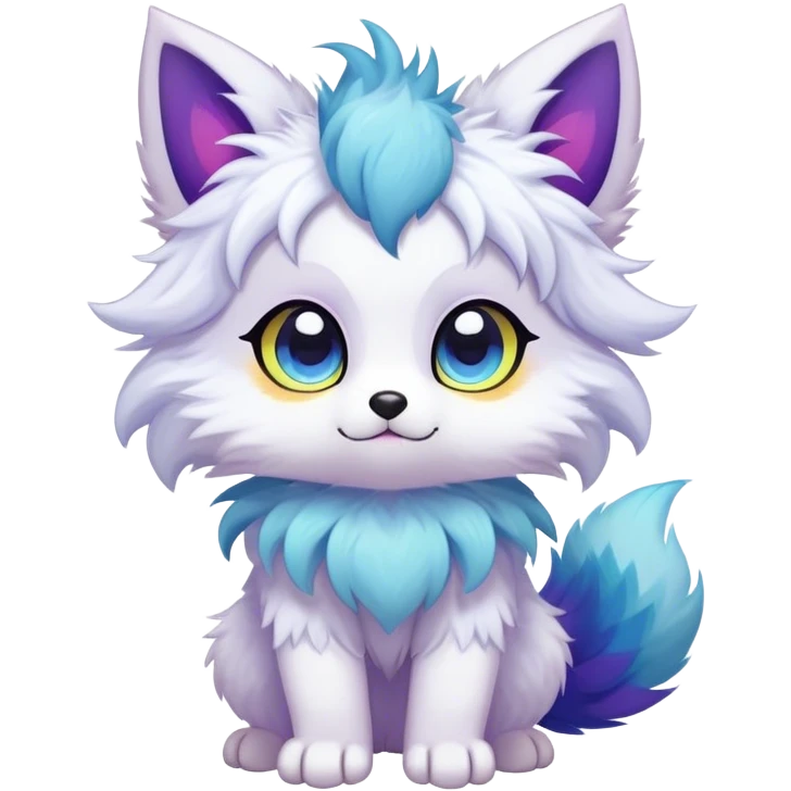 Kawaii bright fantasy ethereal anthro fursona Fakemon  emoji