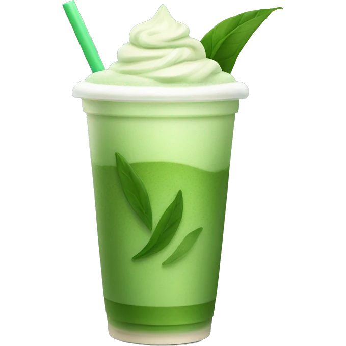 Iced Matcha Latte  emoji