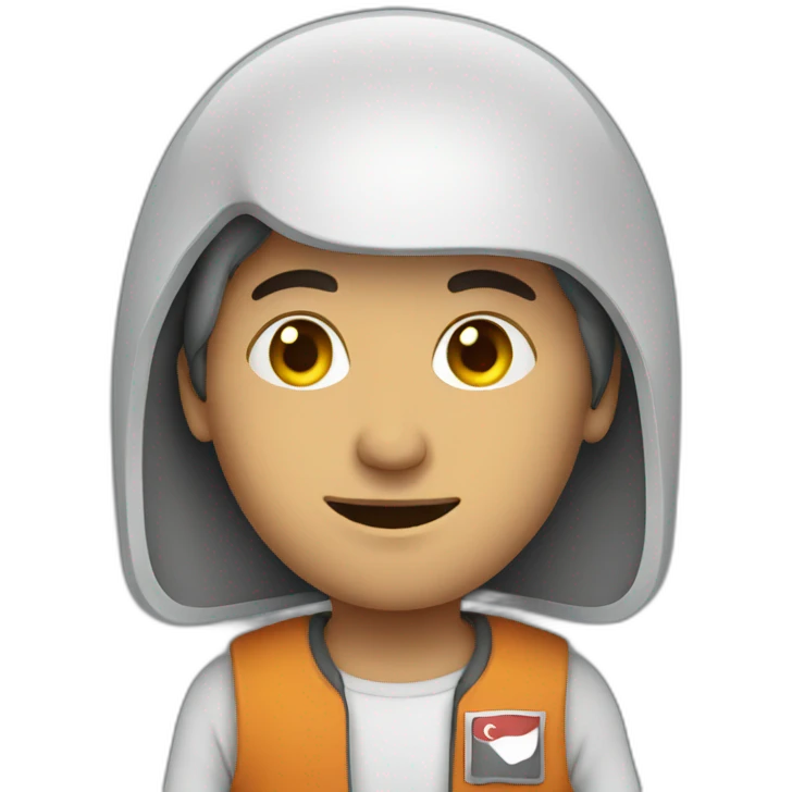 a turkish person in the space  emoji