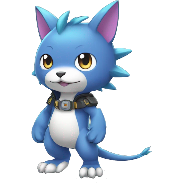 cute kawaii cool edgy Digimon-Fakemon-animal full body emoji