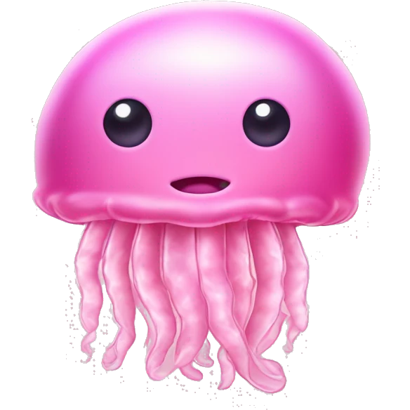 Jelly fish pastell pink emoji
