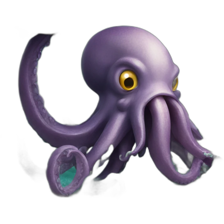 Kraken eating a boat emoji