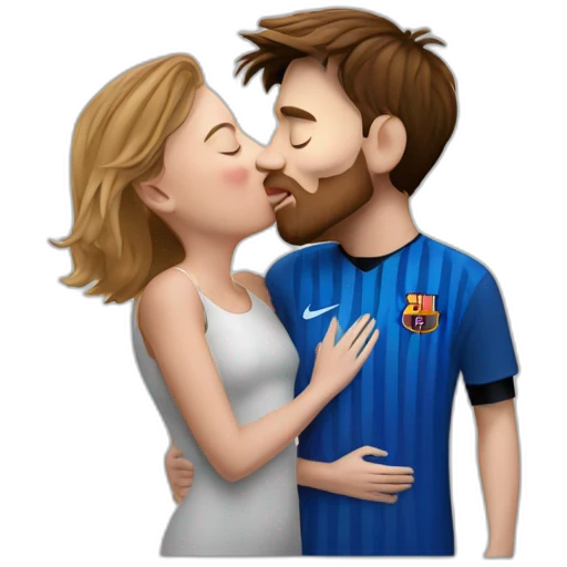 messi kissing margaret tatcher emoji