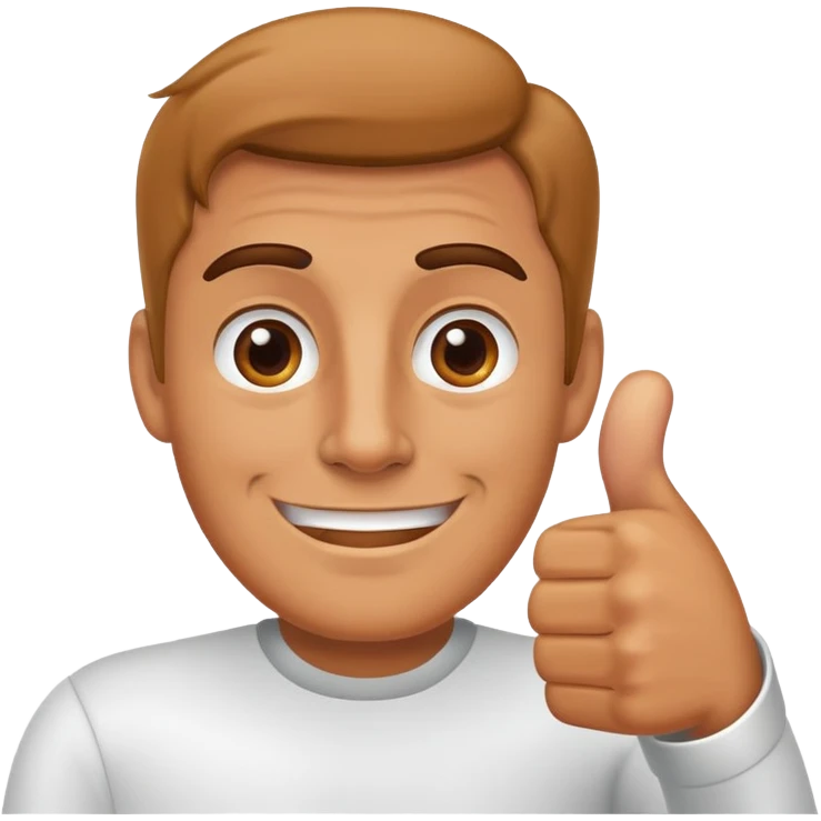 man giving thumbs up emoji