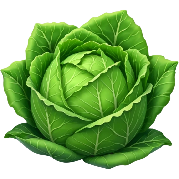 green closed pointy cabbage emoji
